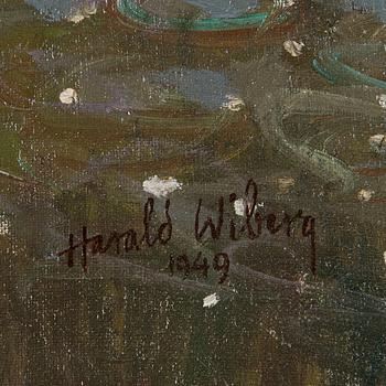 HARALD WIBERG, oil on canvas, signed.