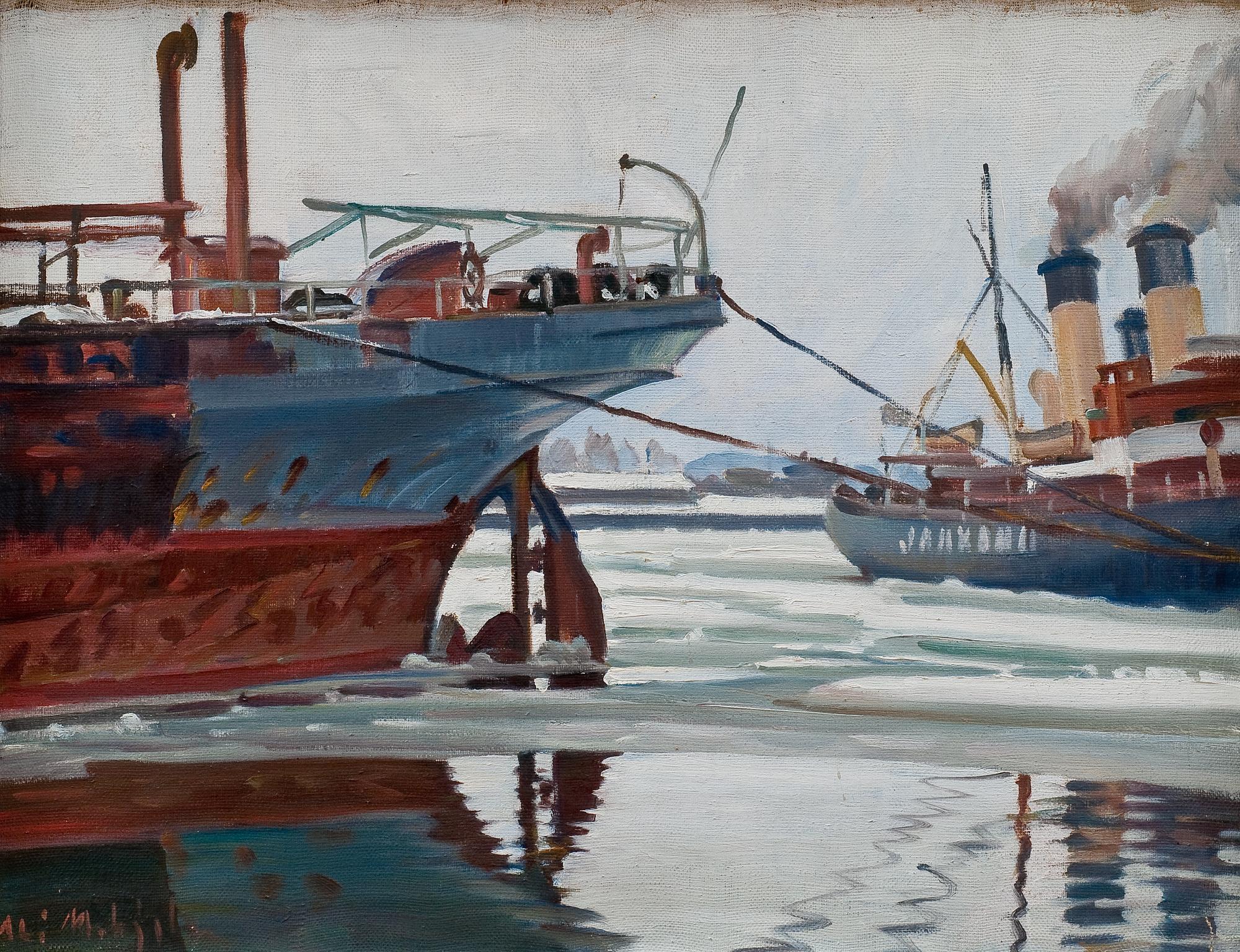 Ali Munsterhjelm, JÄÄNMURTAJA "JÄÄKARHU" HELSINGIN HIETALAHDESSA.