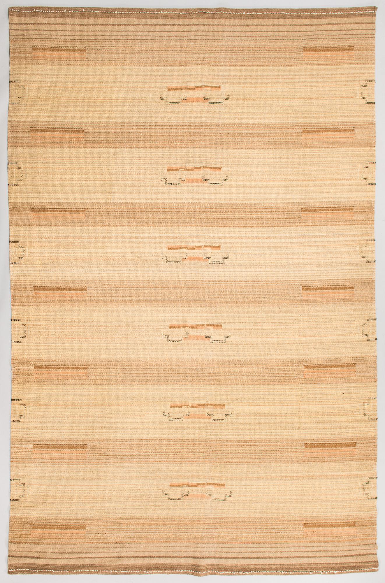Hårgarnsmatta, 1930-tal. Ca 295x190 cm.