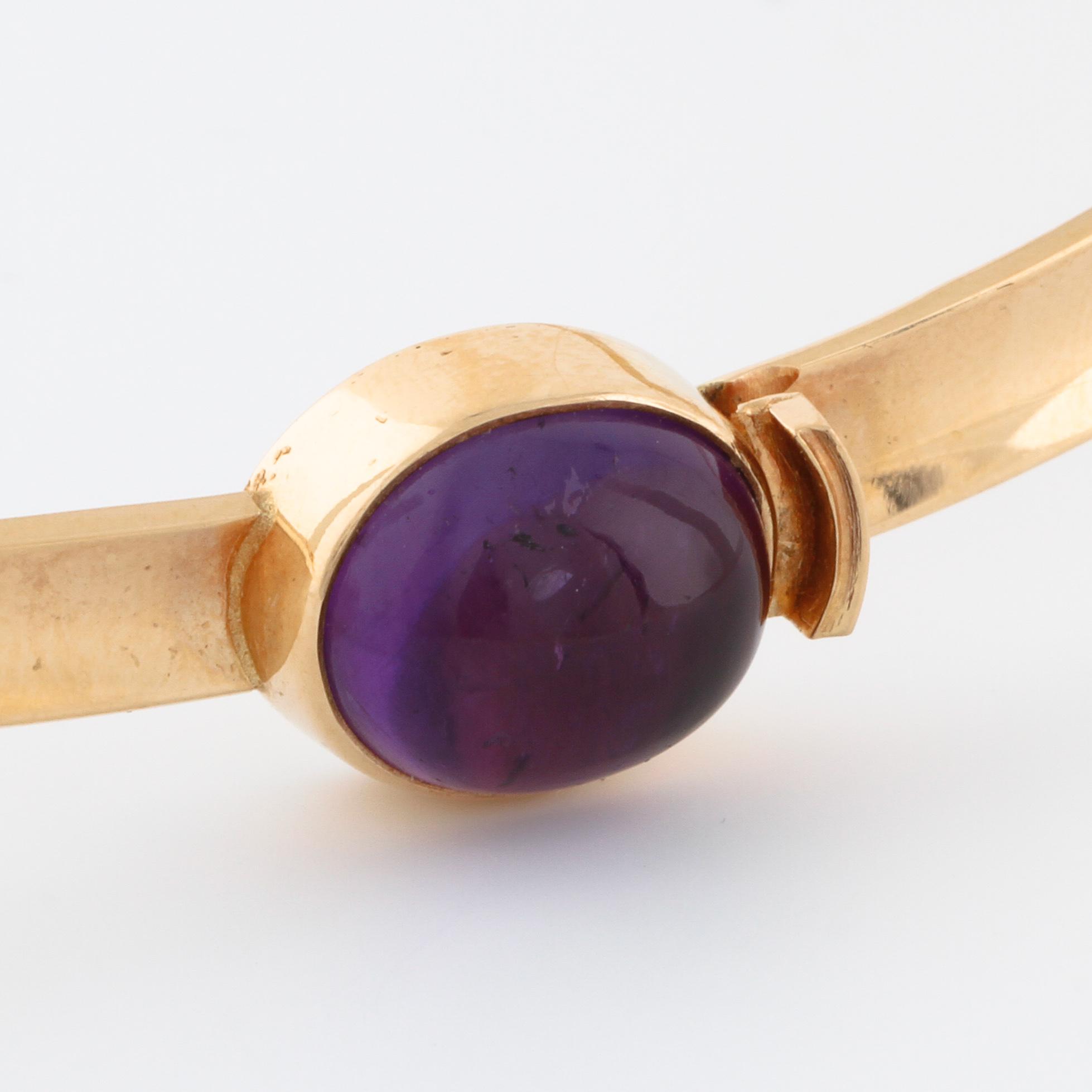 A amethyst and cultured pearl necklace by Karl-Erik Palmberg, Alton, Falköping, 1968.