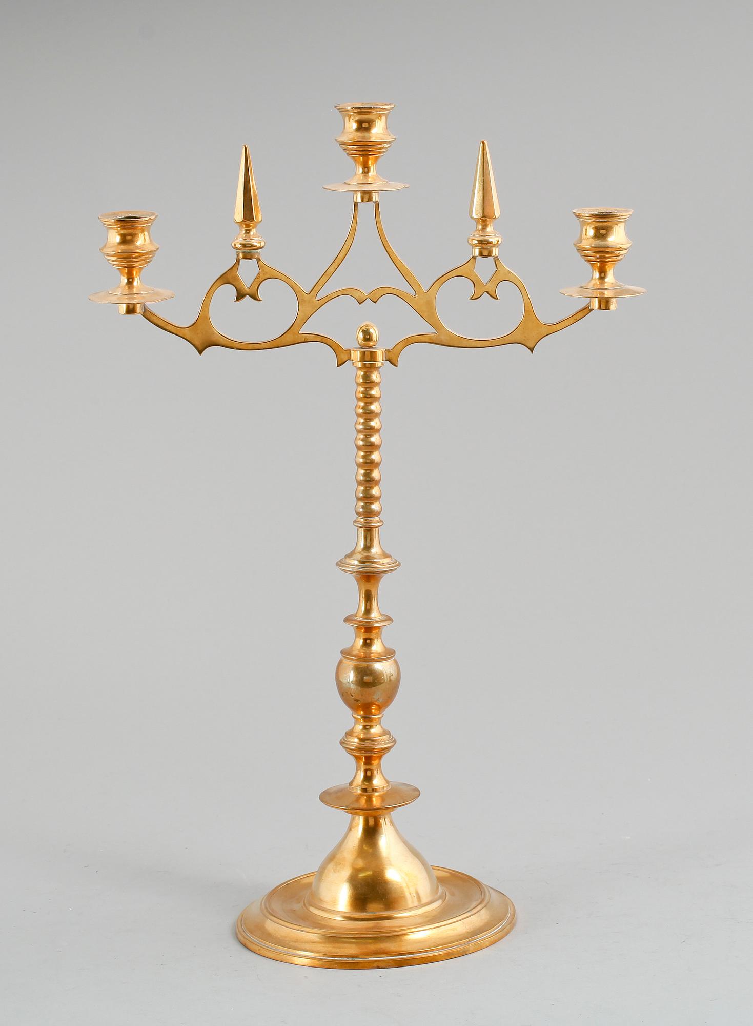KANDELABER, Skultuna nr 14A, 1800-/1900-tal.