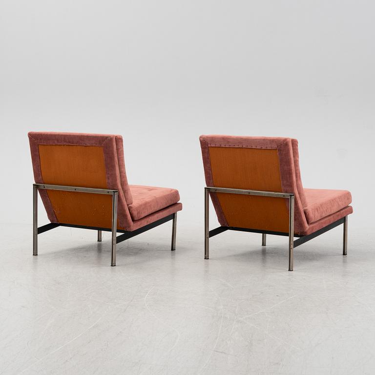 Florence Knoll, a pair of 'Parallel Bar' lounge chairs from Knoll, 1950's/60's.