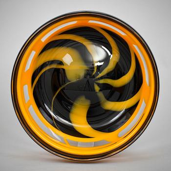 SKÅL, glas, Erik Höglund, Strömbergshyttan. 1988.