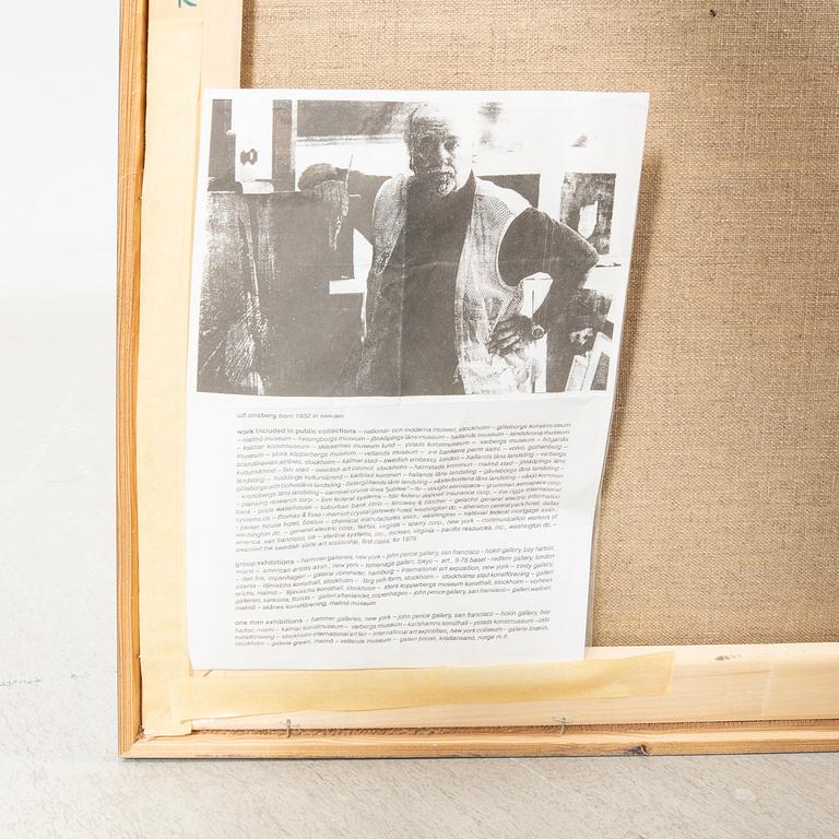 Ulf Onsberg, olja på duk, signerad.