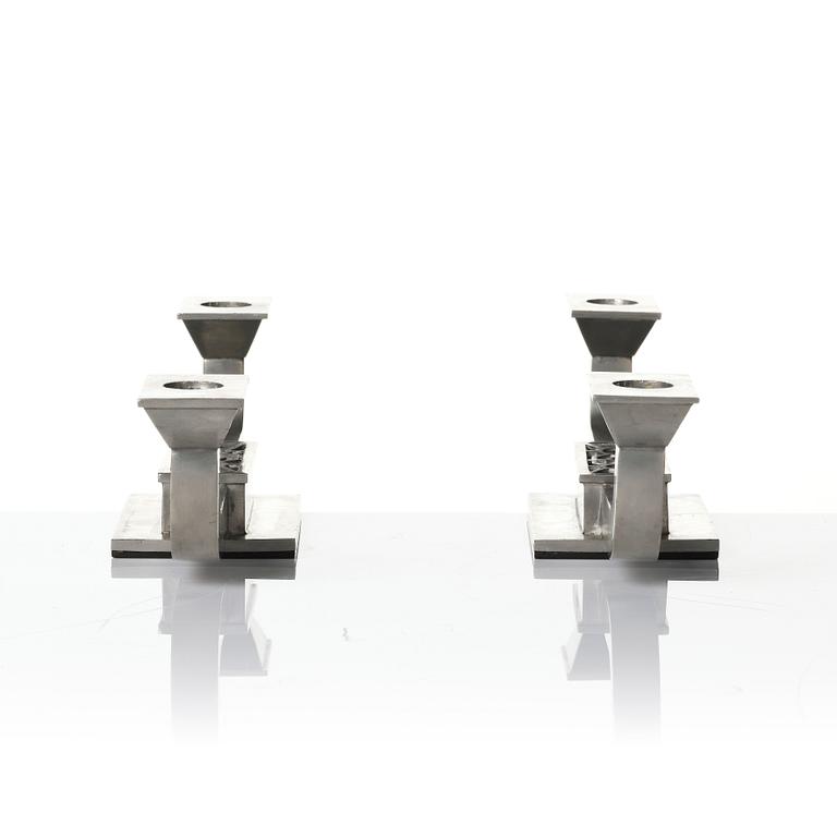 Guldsmedsaktiebolaget (GAB), a pair of candelabra model 117B/1, Stockholm, 1930s.