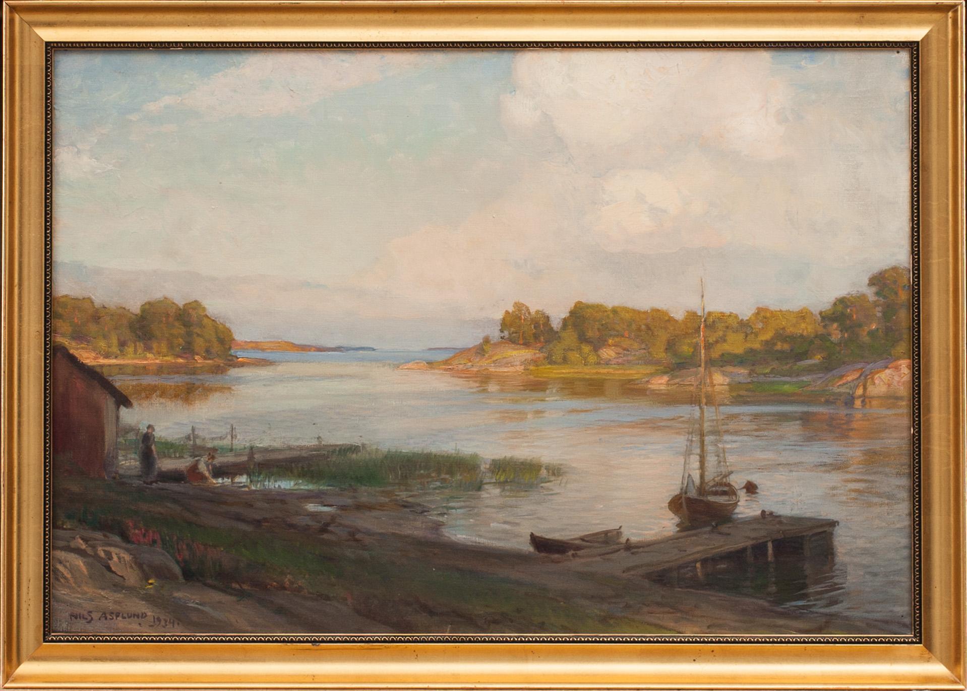 NILS ASPLUND, olja på duk, signerad och daterad 1934.
