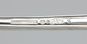 BESTICKSERVIS, 56 delar, silver, C G Hallberg, Stockholm 1920-50-tal. Tot ca 2700 gram.