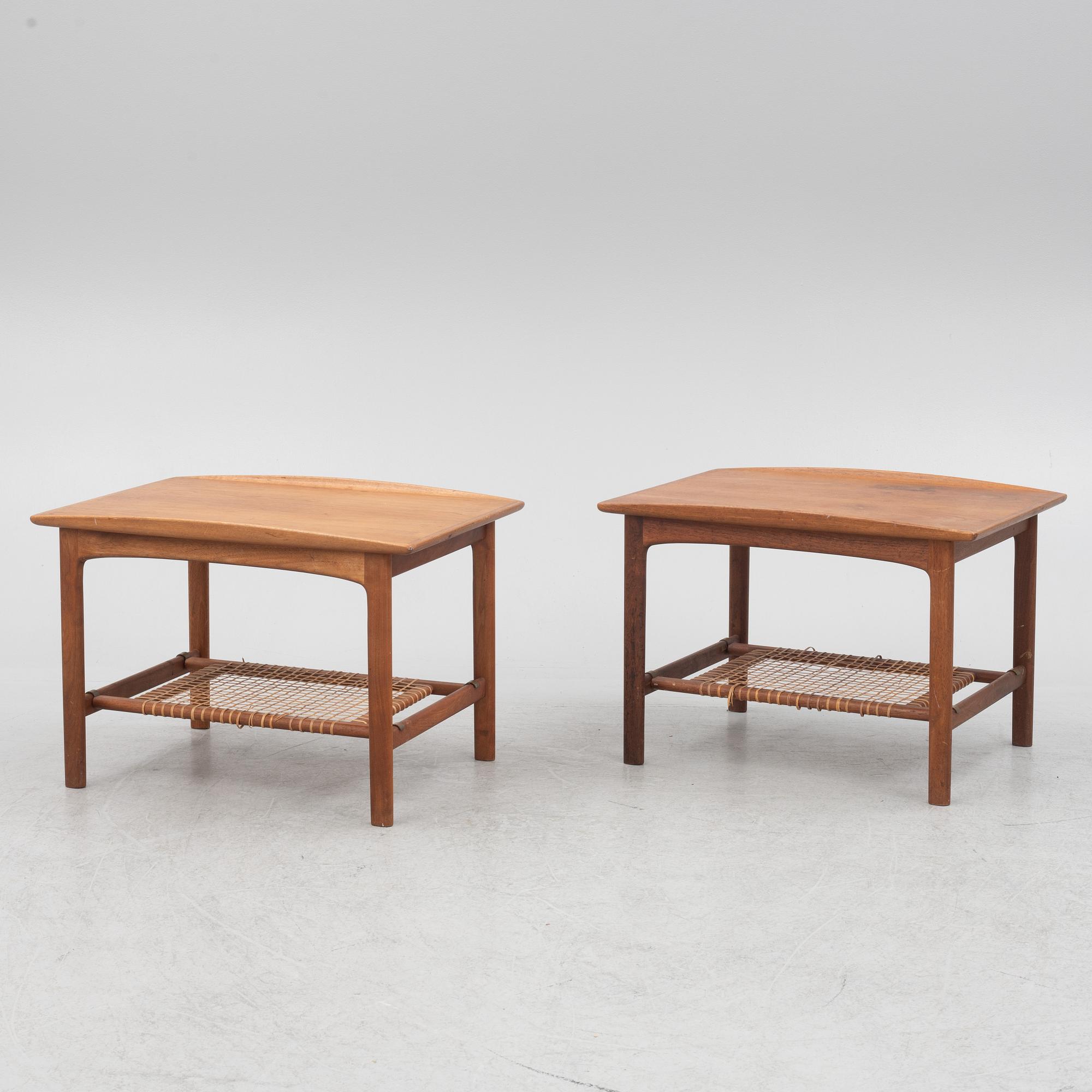 Folke Ohlsson, side table, a pair, "Frisco", Tingströms, 1960s.