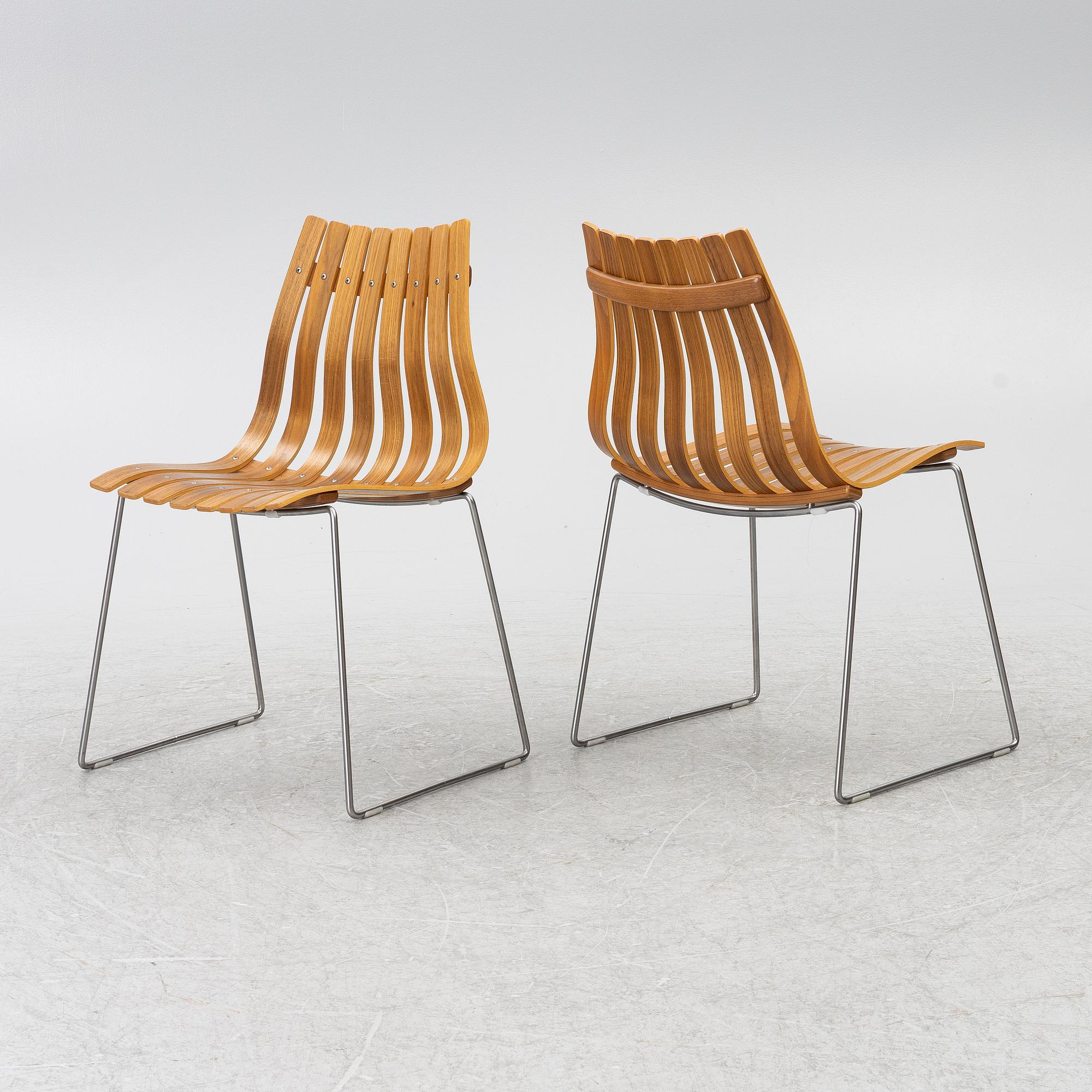 Hans Brattrud, ten chairs, 'Scandia Junior', Hove Möbler, Norway.