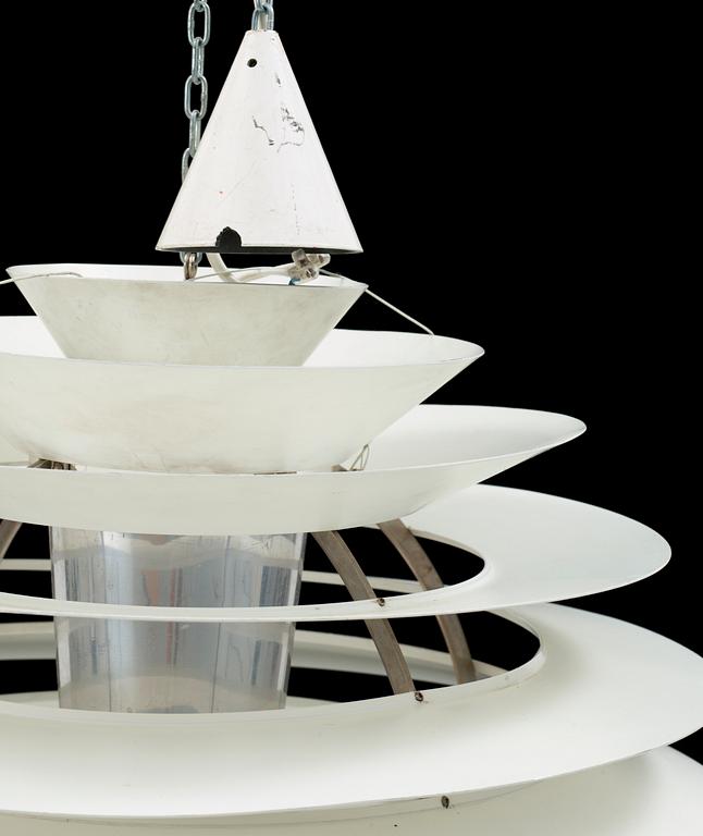 TAKLAMPA "PH Globe". Poul Henningsen för Louis Poulsen, Danmark. Modellen formgiven 1958. Höjd ca 60 cm.