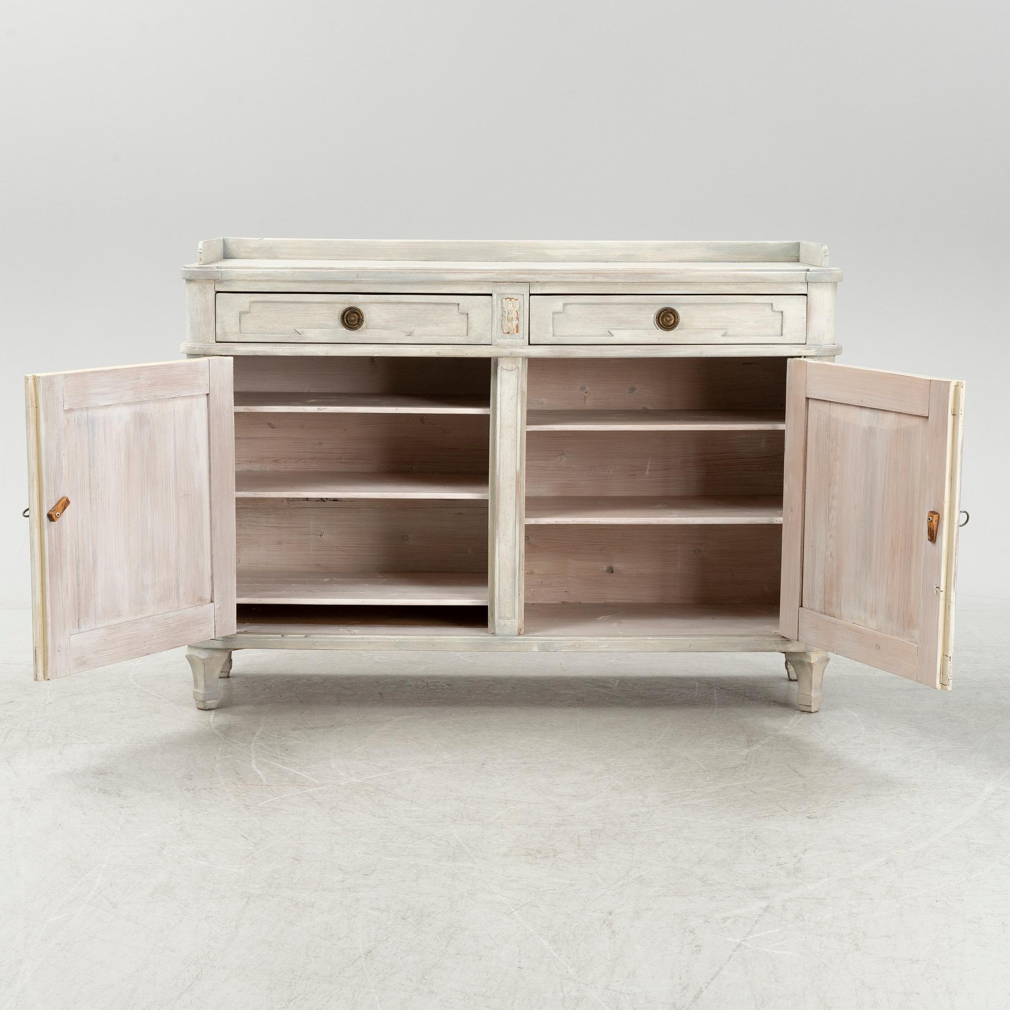 A Gustavian Style Cabinet, 19th century.