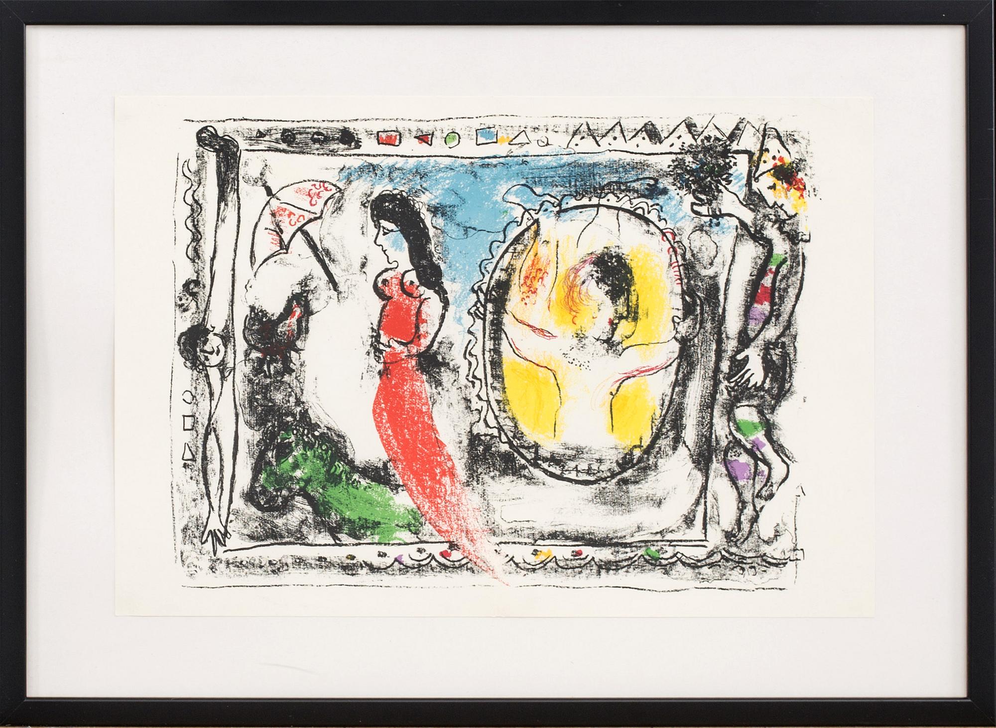 MARC CHAGALL, litographe in colours, from Derrière le Miroir, 1964.