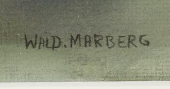 WALDEMAR MARBERG, blandteknik, signerad.