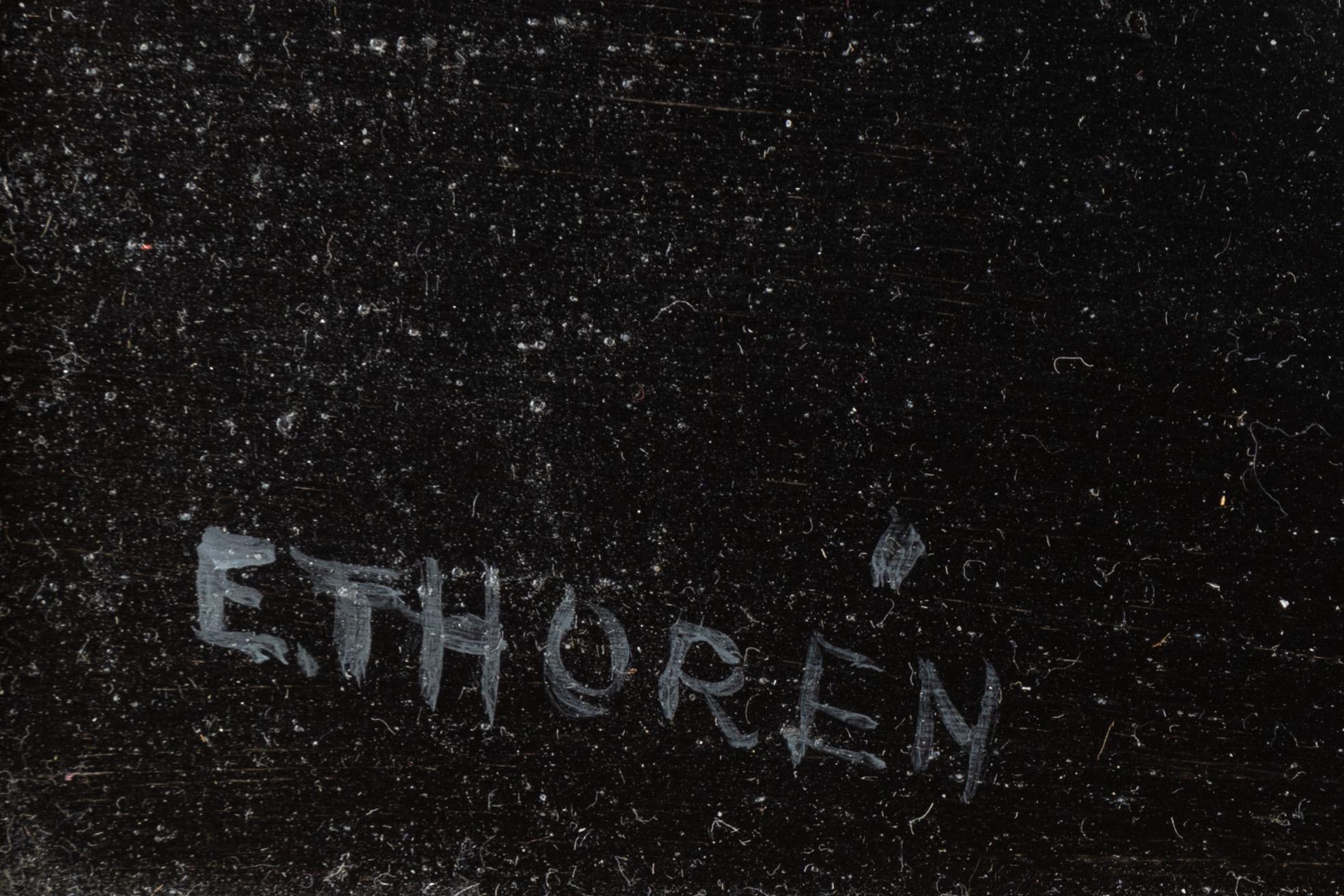 Esaias Thorén, oil on panel, signed.