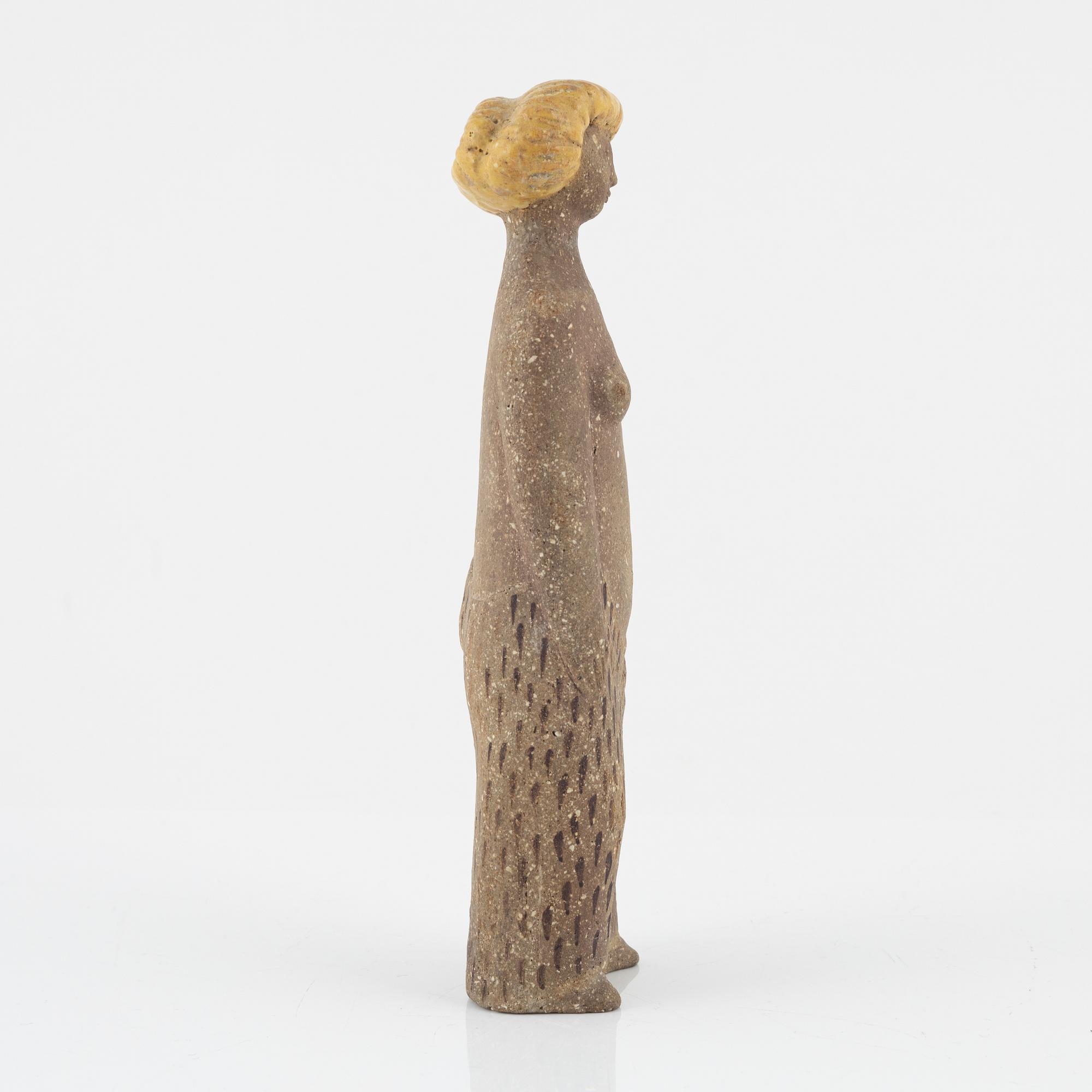 Stig Lindberg, ’Lilla Eva', a stoneware figurine, Gustavsberg studio, Sweden 1940-50s.