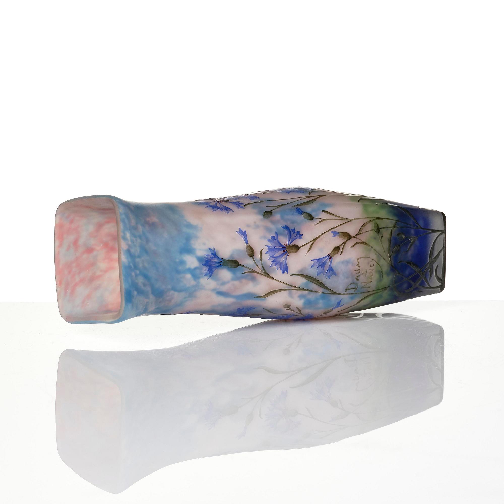 Daum Frères, an Art Nouveau cameo glass vase, Nancy, France.