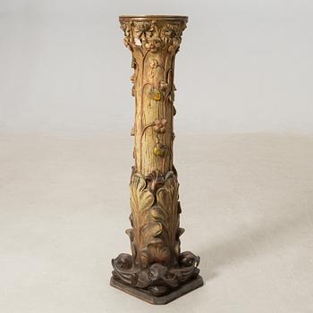 Pedestal, Art Nouveau early 20th century.