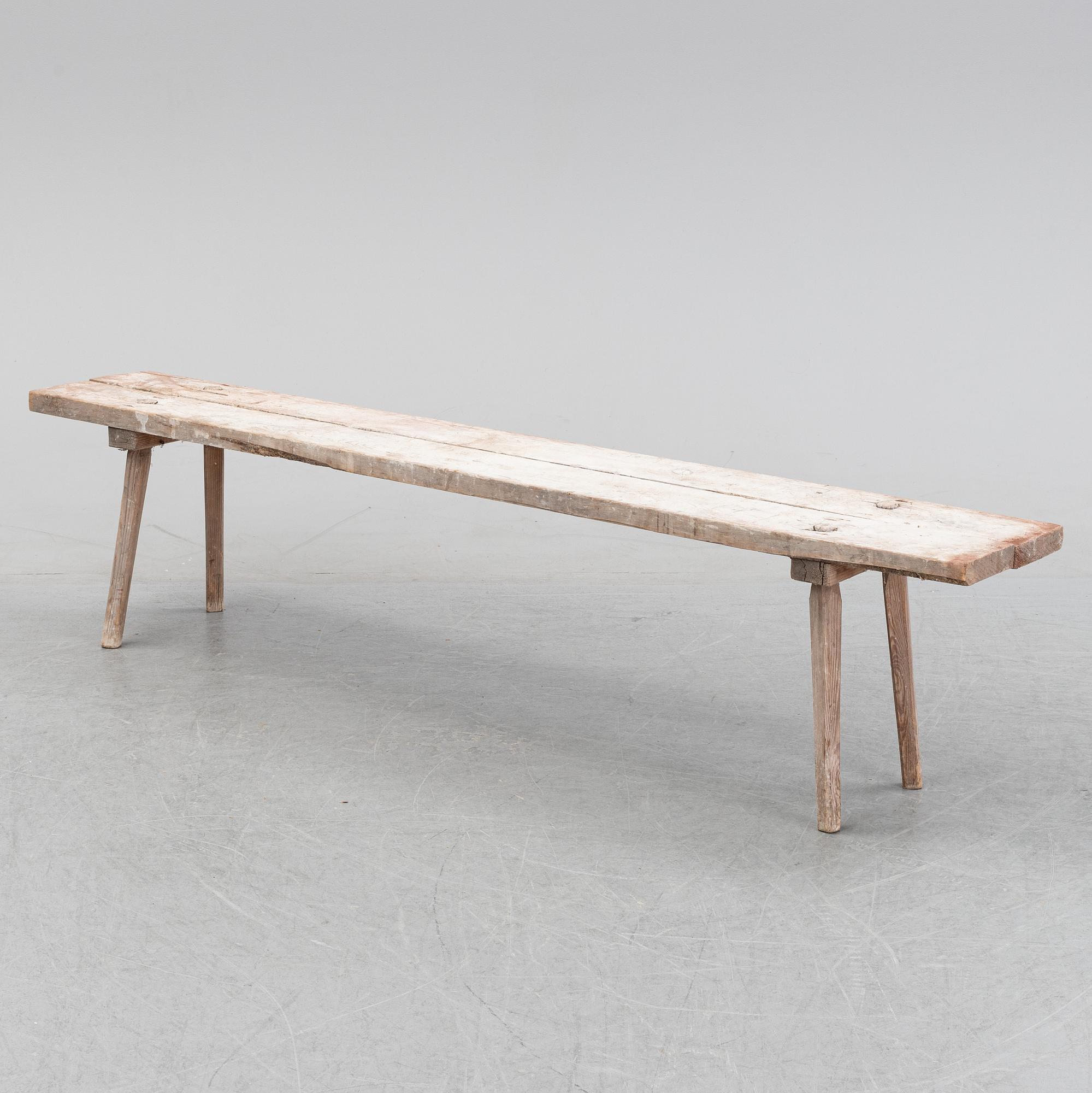 A 19th Century garden bench.