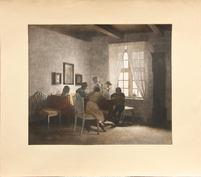 PETER ILSTED, mezzotint, ej sign.