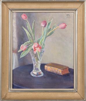 Emil Edvard Danielsson, öljy kankaalle, signeerattu ja päivätty 1943.