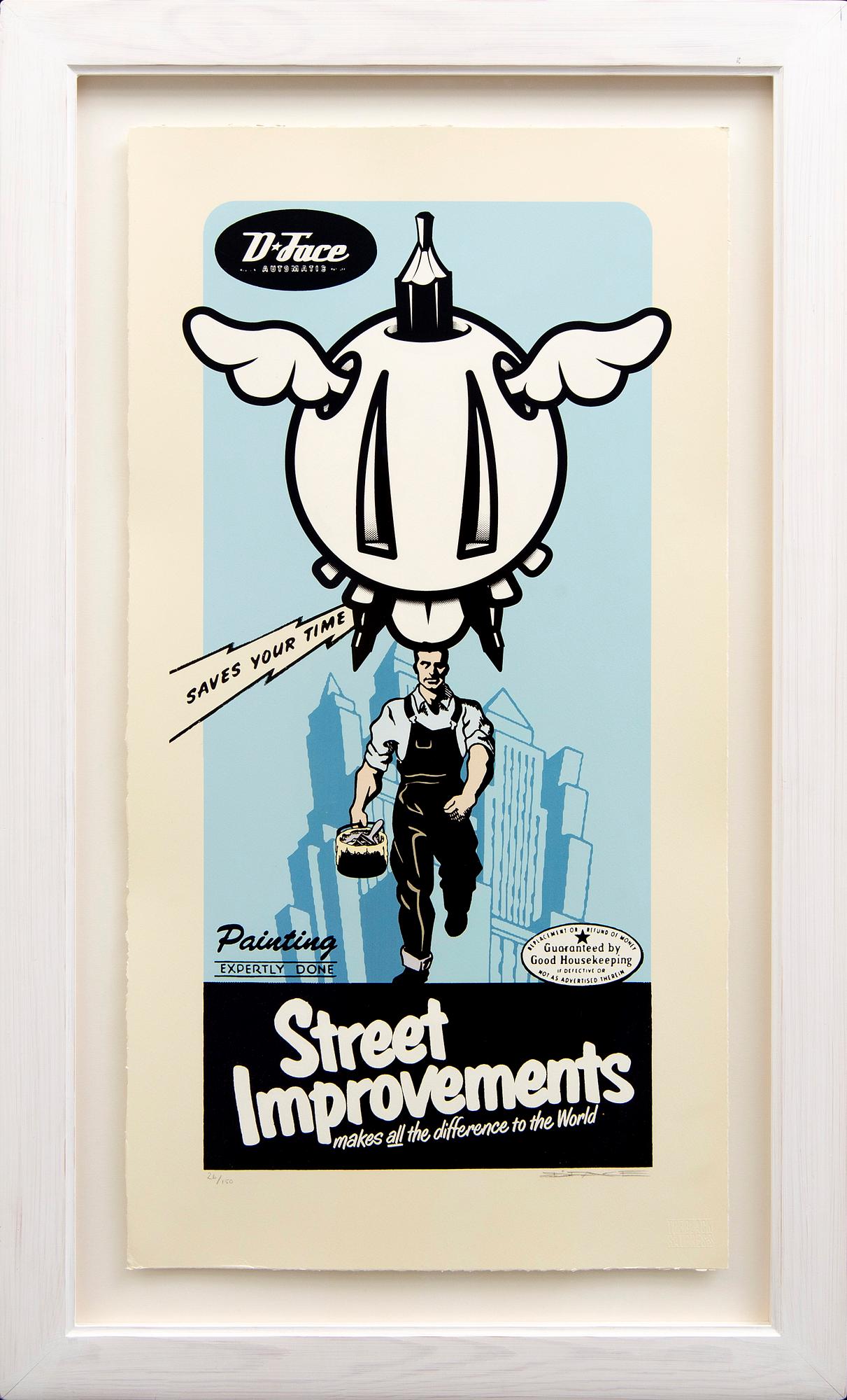 D*Face aka Dean Stockton, a signed and numbered color serigraph.