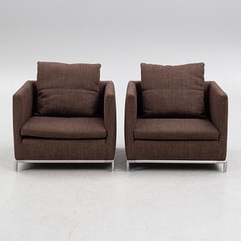 Antonio Citterio, fåtöljer, ett par, "George", B&B Italia Maxalto.