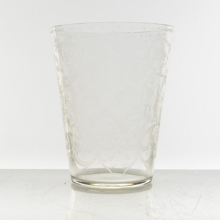 Bägare, två stycken, 1700-/1800-tal.