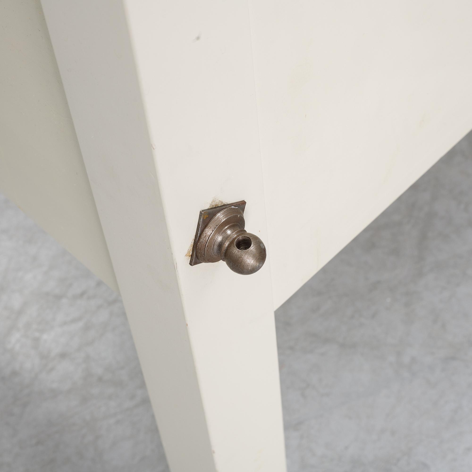 A 'Skattmansö' four poster bed, Ikea, 1990's.