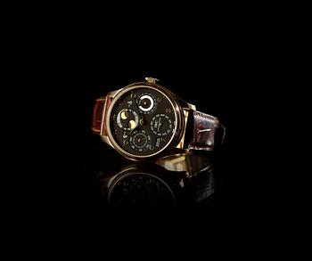 187. IWC - Portuguese Perpetual Calendar. Automatisk. Guld/läderband. 46mm.