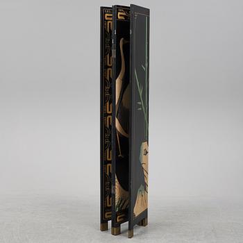 A Japanese folding screen, second half of the 20th century.