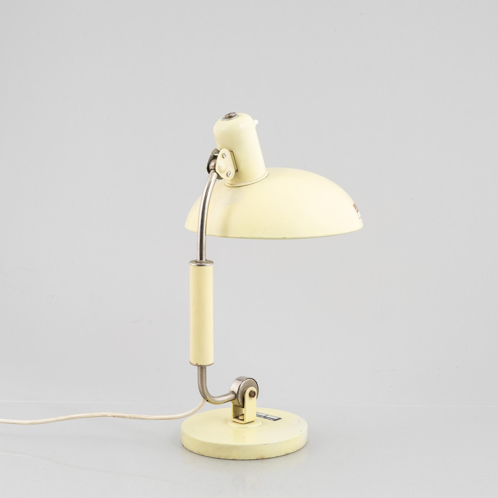 Christian Dell, a table lamp, model 6632, Kaiser Idell, 1930s.