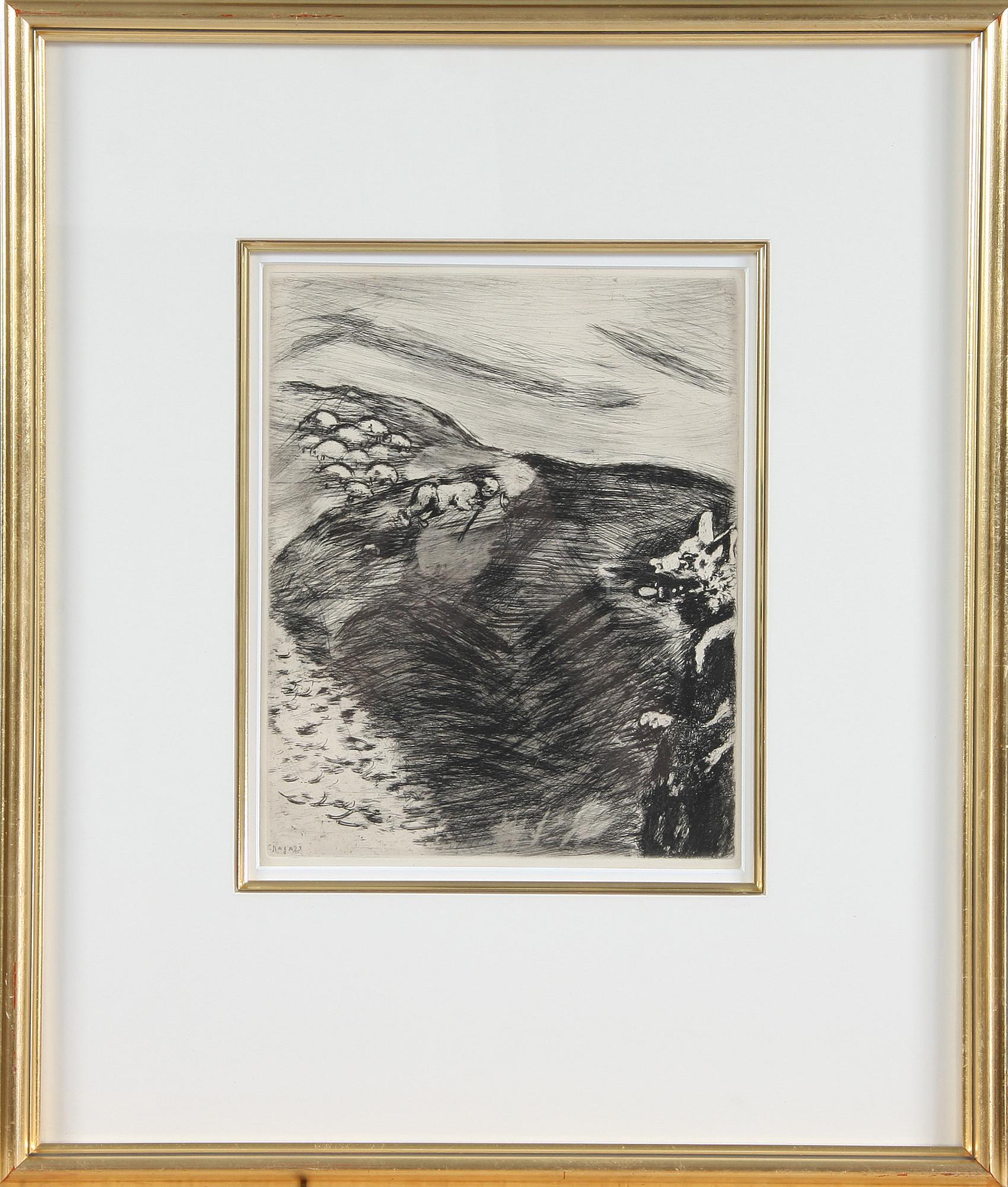 MARC CHAGALL, etsning, plåtsign.