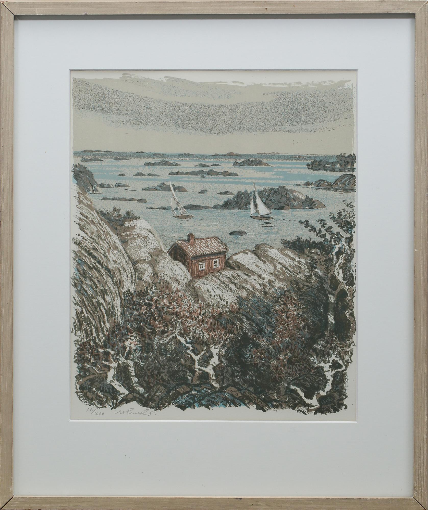 ROLAND SVENSSON, färglitografi, signerad och numrerad 16/200.