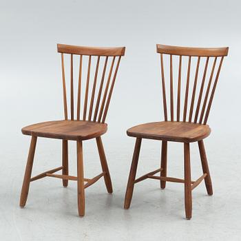 Carl Malmsten, chairs, a pair, "Lilla Åland", Stolab, anniversary edition, 2012.