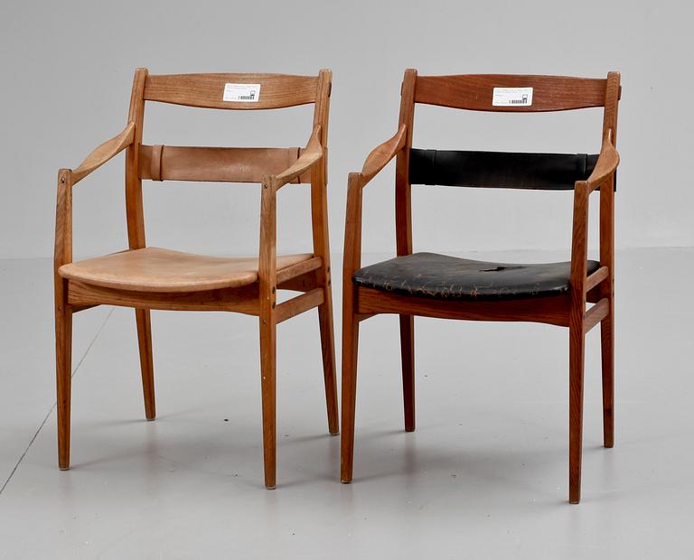 KARMSTOLAR, 2 st. Design: Yngve Ekström för Swedese, 1960-tal.