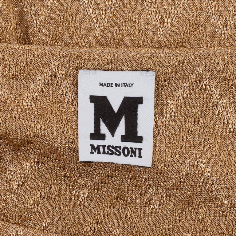 MISSONI m, a gold colored dress. Size M.