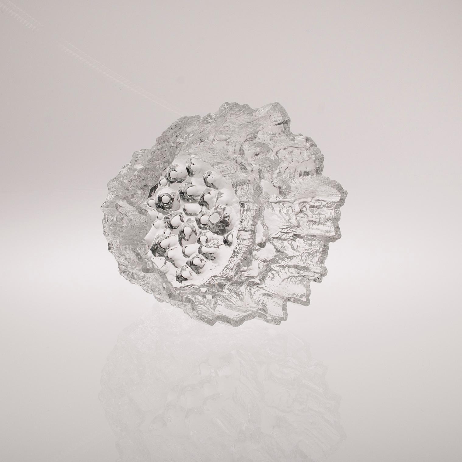 VAS, glas, "Gerania 3431, Tapio Wirkkala, Iittala 1970-tal.