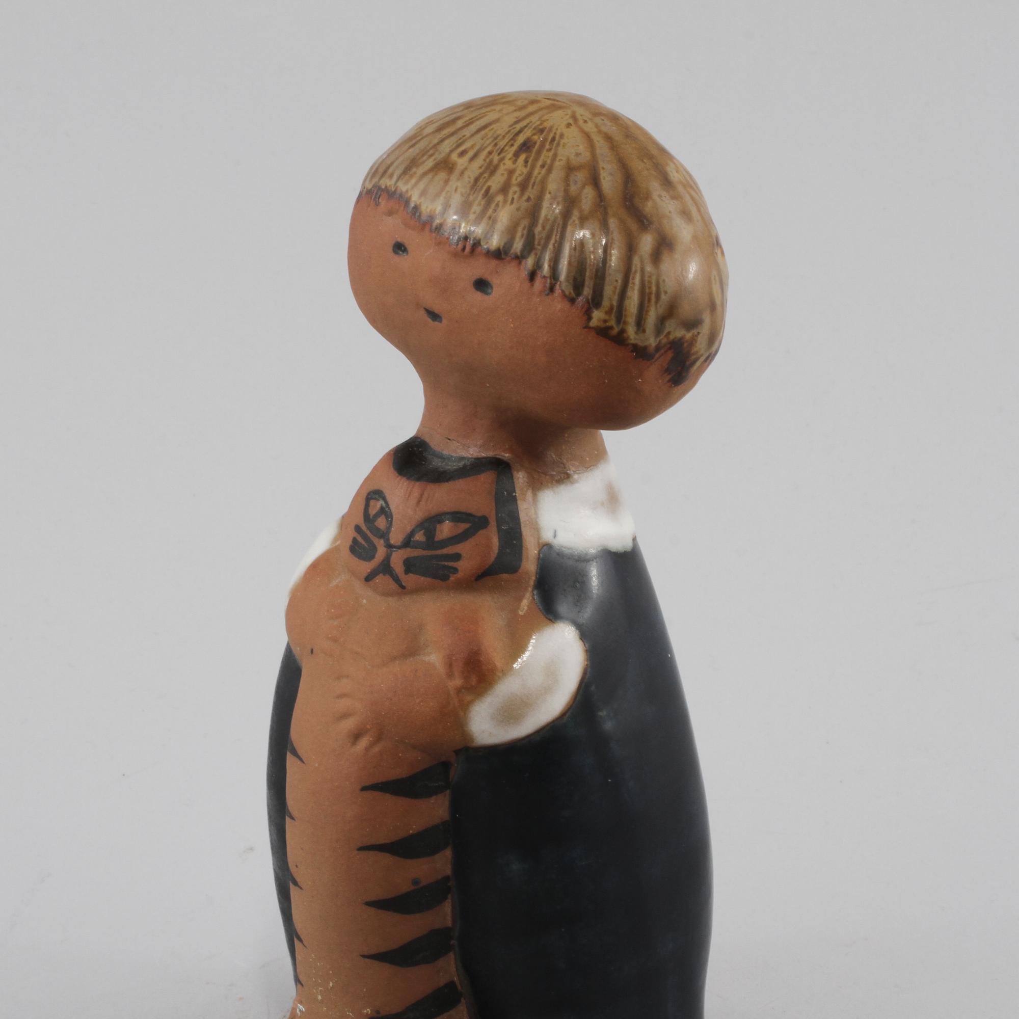 FIGURIN, stengods, Lisa Larsson, Gustavsberg, 1900-talets andra hälft.