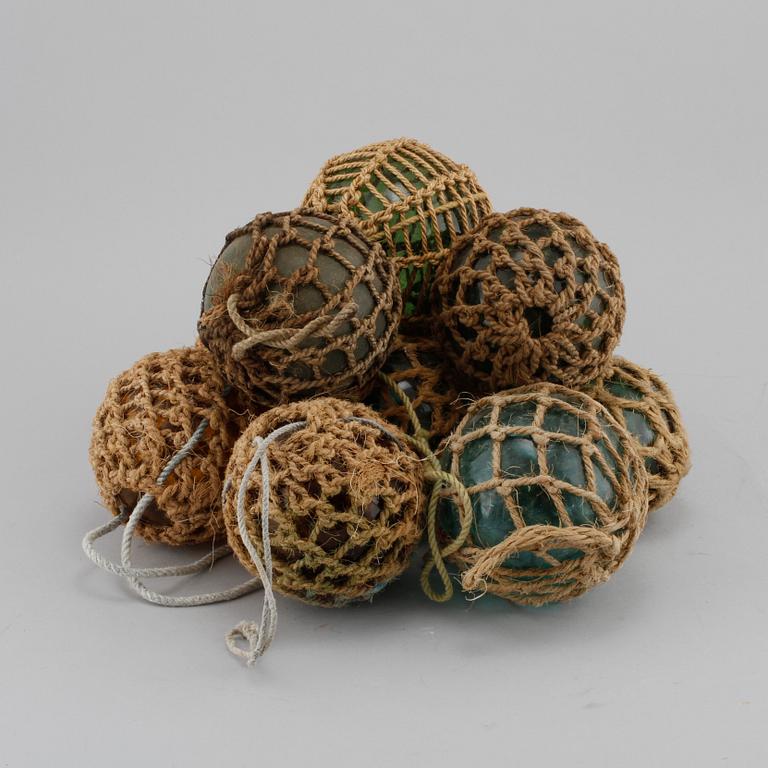 FLÖTEN/VÄLEN, 10 st, glas, 1900-tal.