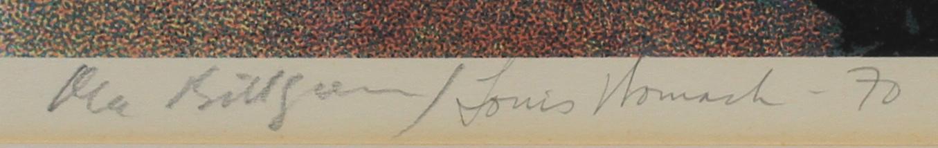 OLA BILLGREN, färglitografi. Sign och dat -70. Numr 71/90.