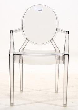 KARMSTOL, plast, "Louis Ghost", Philippe Starck för Kartell.