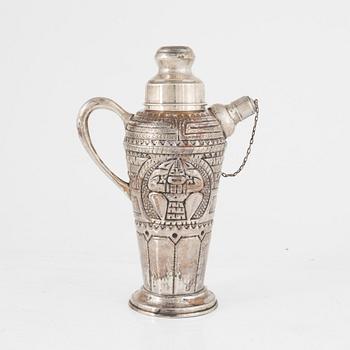 A silver shaker, South America, first half/mid 20th century.