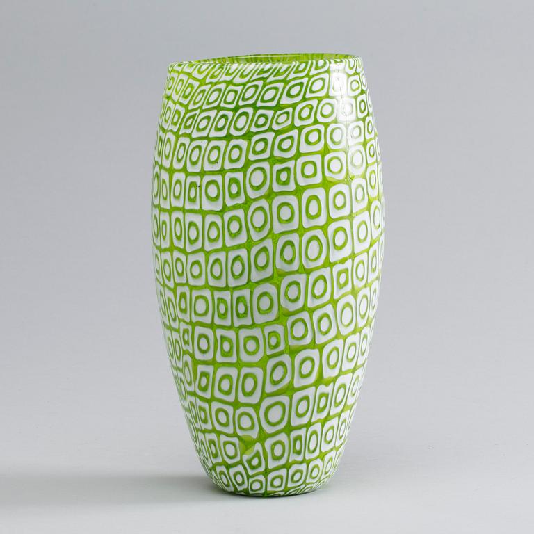 A Murrine glass vase by Vittorio Ferro for Fratelli Pagnin 1990-2000.