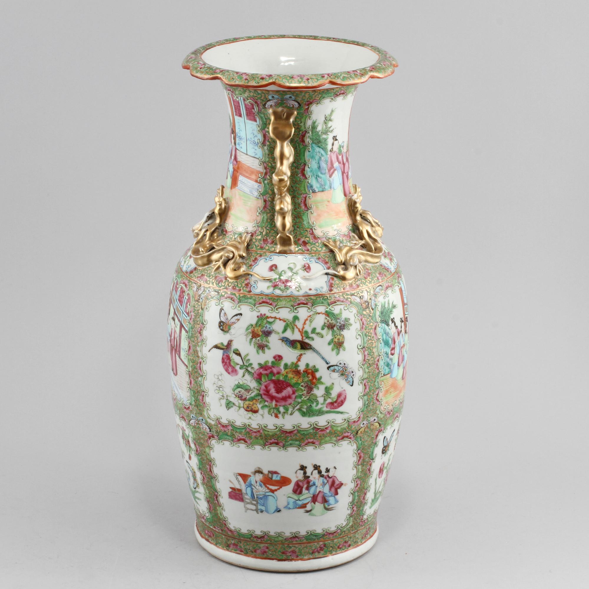 VAS, porslin, Kanton, Kina, omrkring sekelskiftet 1800/1900.