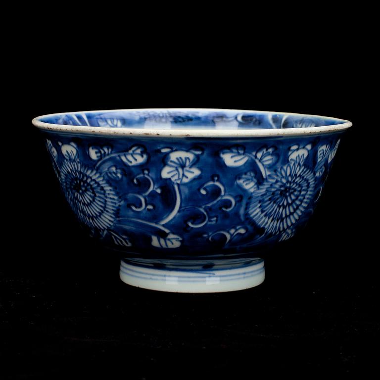 SKÅL, porslin, Kangxi (1662-1722), Kina.