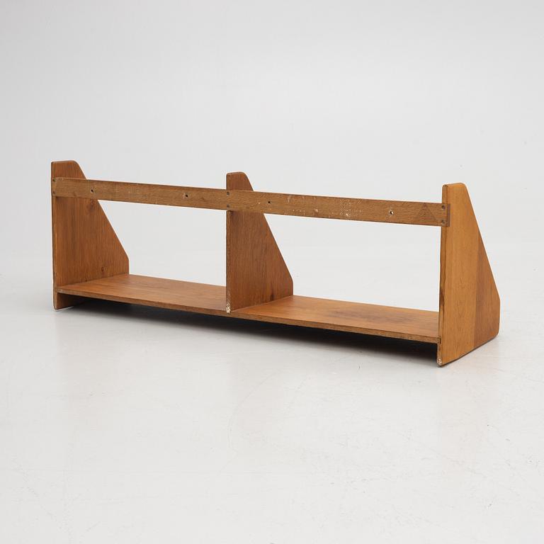 Hans J. Wegner, Wall shelf teak, mid-20th century, Ry furniture, Denmark.