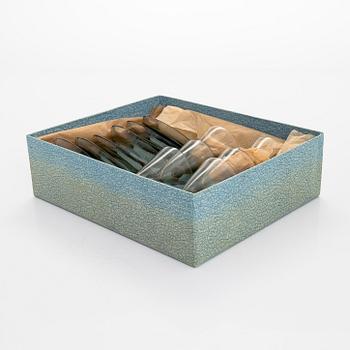 Kaj Franck, a set of six early 1950s schnapps glasses for Nuutajärvi.