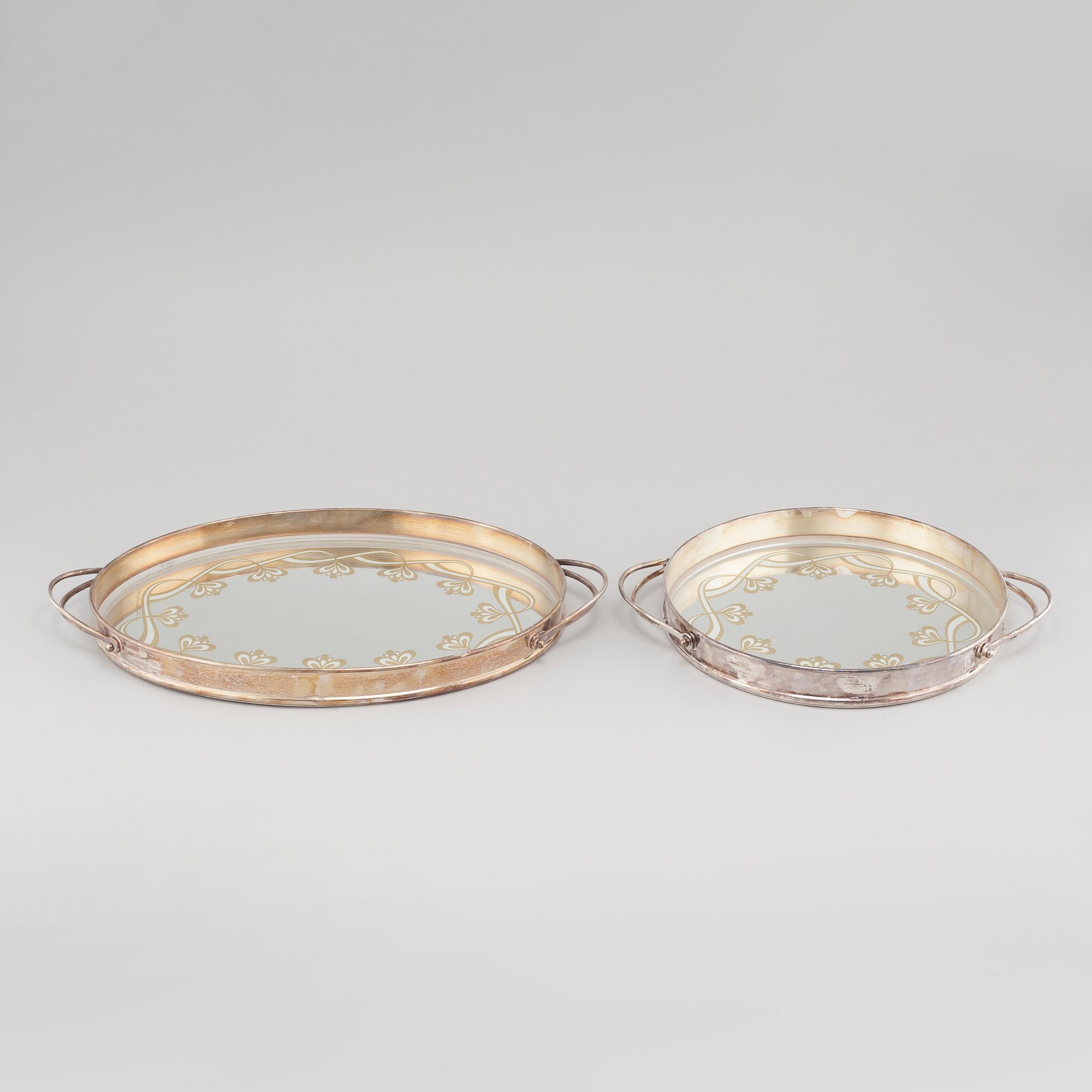 two trays for Gense, second half of the 20th century.