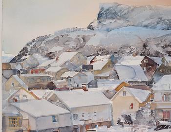 Lars Lerin, Motif from Lofoten.