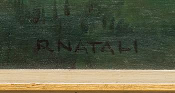 Renato Natali, oil on board, signed.